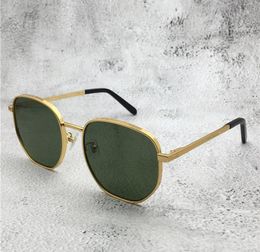 Fashion vintage designer Z1352 Catch Round Sunglasses Metal retro trendy Frame engraving letter design glasses Gold Printed lens U2803570