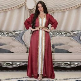 Ethnic Clothing Muslim Party Evening Dresses For Women Abaya Fashion 3 Piece Set Dubai Kaftan Long Maxi Robes Luxury Dress