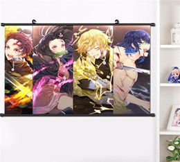 2019 Anime Kimetsu no Yaiba Agatsuma Zenitsu Wall Scroll Poster Manga Wall Hanging Poster Home Decoration 40 60cm T2169g8710924