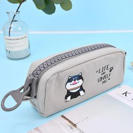 Storage Bags Cosmetic Pencil Makeup Holder Case Bag Wrap Cartoon Brush Pouch Office Stationery Zipper Boys