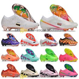 Gift Bag Kids Childrens Football Boots Ronaldo CR7 Vapores 15 XV Elite FG Tns Cleats Mbappe 9 Zooms Youth Boy Girl Soccer Shoes Athletic Outdoor Botas De Futbol