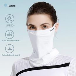 Bandanas Unisex Sports Mask Scarf Adjustable Silk Full Face Sun Protection Anti Ultraviolet Thin For Summer Outdoor Activities