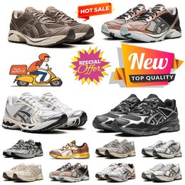 2024 New Gel Tigers Platform Leather Running Shoes Low Womens Mens Nyc Walking Jogging Trainers White Clay Canyon Cream Black Metallic Plum Sneakers