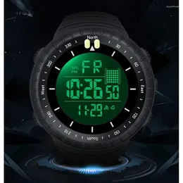Wristwatches SYNOKE Watch Outdoor Sports Multifunctional Waterproof Resistant Large Screen Display Luminous LED Digital For Men