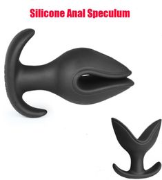 NEW Wear out Silicone big black Retractable dilator anal dildo enema plug erotic toy sex products gay adult sex toys for women9567426