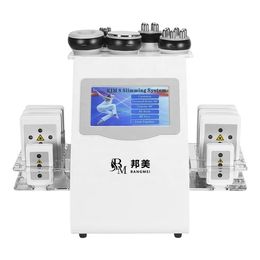 BANG MEI lipocavitation professional mini 6 In 1 Ultrasonic Cavitation Vacuum Radio Frequency Lipo Laser Slimming Machine for Spa