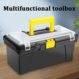 Hardware Tool Box Multifuntional Plastic Storage Thick Electrician Repair Organiser Suitcase for Home Use 240510