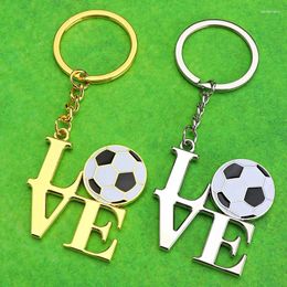 Keychains Alloy Love Football Pendant Key Chains Fashion World Cup Sport Style Keyring For Male Women Soccer Fans Prefer Gifts Souvenir