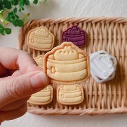 Baking Moulds Mini Steamed Stuffed Bun Shape Chinese Style Pattern Cookie Cutter Year Festival Biscuit Stamp Fortune Lucky Tools