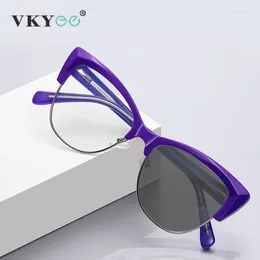 Sunglasses VKYEE Personalised Fashion Design Women's Anti-blue Light Glasses Can Be Customised Prescription Pochromic PFD2181