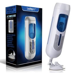 Leten Male Masturbator Cup USB Rechargeable Hands Masturbation Machine Retractable Sex Products Adult Sex Toys for Man2932924