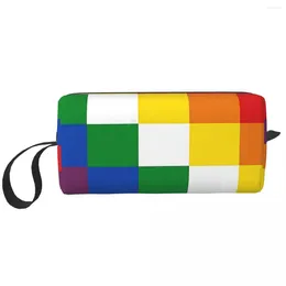 Cosmetic Bags WIPHALA FLAG Makeup Bag Organizer Storage Dopp Kit Toiletry For Women Beauty Travel Pencil Case
