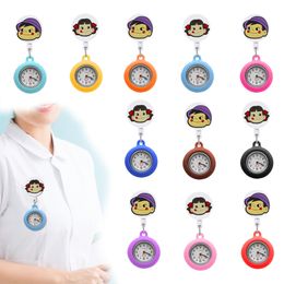 Childrens Watches No Two Families Clip Pocket Nurse Quartz Watch Brooch Pin On With Secondhand Stethoscope Lapel Fob Badge Analog Ha Otc5N