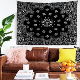 Tapestries Bandana Pattern Printed Tapestry Art Printing Hippie Wall Hanging Bohemian Mandala Home Decor