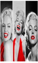 3 Panels Fashion Wall Art Marilyn Poster Star Portrait Canvas Oil Painting Prints Wall Picture Mural Modern Living Room Home Decor2779268