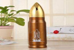 17oz Stainless Steel Bullet Shape Thermos Insulation Cup Vacuum Water Bottle Military Missile Coffee Mugs Drinkware Kids Cups5101083