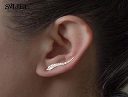 2018 Fashion Feather Women Earrings Boho Long Vintage Leaf Stud Earrings ear Cuff Jewellery Accessories Gift5693240