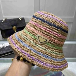 Wide Brim Hats Bucket Hats Summer Bucket Hats Designer Straw Hat Luxury Caps Casquette Grass Braid Cap Fitted Crochet Hat Fashion Womens Beach Sunhat Unisex Visor Sna