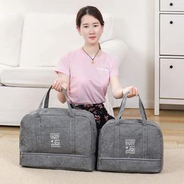 Cosmetic Bags Fashion Folding Travel Bag Women Oxford Weekend Overnight Large Capacity Hand Luggage Tote Duffel Accessor Supplies