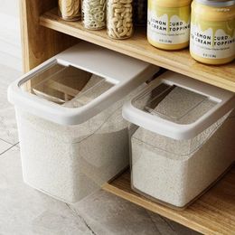 Storage Bottles Large Capacity Rice Box With Lid Thickened Transparent Sealed Food Moisture-proof Insect-proof Container