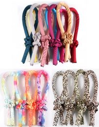 Heatless Hair Curlers No Heat Silk Curls Headband Part Favor Soft Hairs Rollers Curling Ribbon7530031