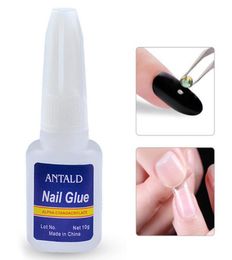 10g Fast Drying Nail Art Glue with Brush False Nails Glitter Rhinestones 3D Decoration Sticking Glue for UV Polish Gel 01703272041