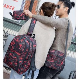 2024-2025 Hot outdoor bags camouflage travel backpack computer bag Oxford Brake chain middle school student bag many Colours Mix