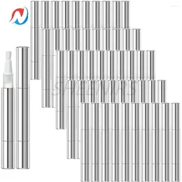 Storage Bottles 50pcs Sliver 3ml Empty Cuticle Oil Pen Twist Pens Nail Tip Eyelash Growth Liquid Tube Cosmetic Lip Gloss Container