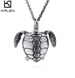 New casting Stainless Steel Baby Turtle Pendant Necklace Cool Gifts For Men Boys Baby Lovely Gift3117248
