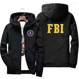 Men's Jackets Fashion Zipper Men Women Hoodies Jacket FBI Print Sport Hip Hop Casual Zip Up Unisex Long Sleeve Hoodie Coat Top 7XL