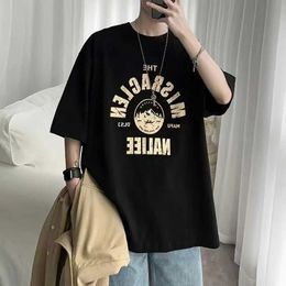 Men's T-Shirts Mens Short Slve Summer Oversized Strtwear New T-shirt Comfortable Soft Funny Luxury Social Vintage Clothing 5XL Y240516