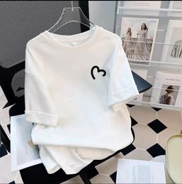 Women's T Shirts White Pure Cotton Short Sleeved T-shirt For Women 2024 Summer Loose Large Size Half Sleeves Versatile Top Trendy