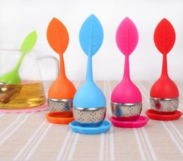 Silicon Tea Infuser Leaf Silicone Infuser with Food Grade Make Tea Bag Philtre Creative Stainless Steel Tea Herbal Spice Strainers 9543948