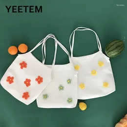 Bag Cotton Canvas Cute Daisy Student School Japanese Casual All-match Large-capacity Shoulder Women's Tote