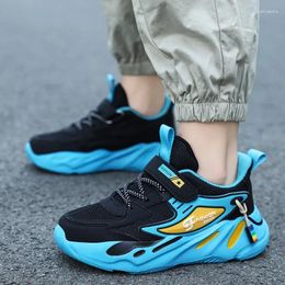 Casual Shoes 2024 Children Sneakers For Boys Mesh Breathable Running Sports Kids Girls Flat Optional Leather Big Size 39