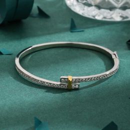 Fashion Fashionable classic buckle inlaid with full diamond zircon bracelet luxurious and light luxury