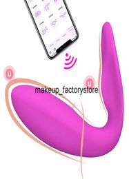 Massage Sex Toys Bluetooths Dildo Vibrator for Women Wireless APP Remote Control Vibrator Wear Vibrating Panties Toy for Couple Se2202661