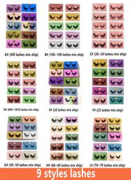 New 3D Mink Eyelashes Whole 10 styles 3d Mink Lashes Natural Thick Fake Eyelashes Makeup False Lash Extension In Bulk 2454428