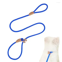 Dog Collars Slip Lead Training Leashes Comfortable High Strength 1.5m Woven Rope Accessories For Walking