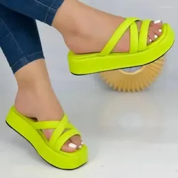 Slippers Comemore Platform Flat Sandals Large Size 43 Sandal Casual Women's Footwear Comfortable Summer Women Thick Soled