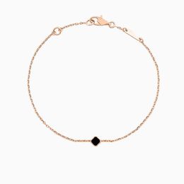 Charm Bracelets Fashion 1 Mini Notif Clover Tennis Bracelet Hip Jewelry 18K Gold Bangle For Women Men Moissanite Chain Elegant Jeweler Otpro