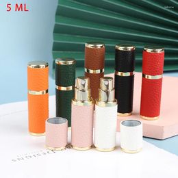 Storage Bottles 1Pc 5ML Portable Compact Leather Perfume Bottle Multipurpose Sprayer Refillable Empty Atomizer For Travel Outdoor