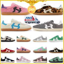 Free shipping designer casual shoes for men women trainers Leopard Hair Cream Blue Fox Brown Bliss Pink Purple Beige Black Gum mens sneakers sports