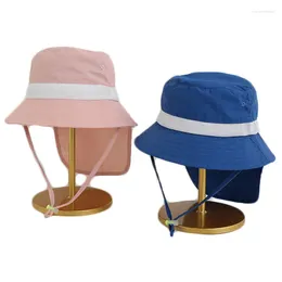 Berets Panama Summer Baby Beach Sun Cap Girls Hat Holiday Boys Fisherman Outdoor Children Bucket Hats Cotton Toddler