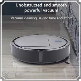 Robotic Vacuums Ultra thin vacuum cleaner automatic three in one intelligent wireless cleaning wet and dry cleaning machines for household mop robots J240518