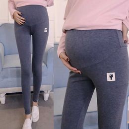 Maternity Bottoms Low waisted abdominal cotton pregnant women with long legs spring casual leggings pregnant women with spring and autumn pregnancies H240518