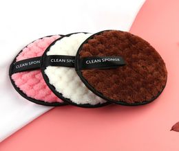 Eye Makeup Remover Pads reusable Flutter Wash Cleansing Cotton Face Cleansing Sponge Puff Soft5625935