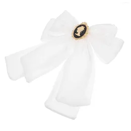 Brooches Bow Tie Brooch Dual Use Women Fashionable Collar Pin Neck