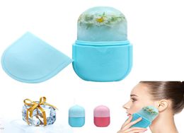 Face Roller Gua Sha Ice Massager Skin Care Tools Facial Cube Capsule Box Remove Fine Lines Shrink Pores Reduce Acne4944525
