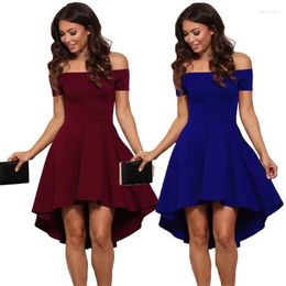 Casual Dresses Summer Women Dress Elegant Office Lady Strapless Sundress Party Evening Up Solid Fashion Outfit Streetwear Female Clothing